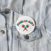 Badge Rond 7,6 Cm Rubans & Maracas - (En situation)