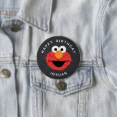 Badge Rond 7,6 Cm Rue Sésame | Elmo Birthday Chalkboard (En situation)