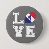 Badge Rond 7,6 Cm Rugby France (Devant)