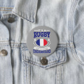 Badge Rond 7,6 Cm Rugby France (En situation)