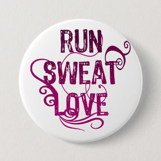 Badge Rond 7,6 Cm Run Sweat Love