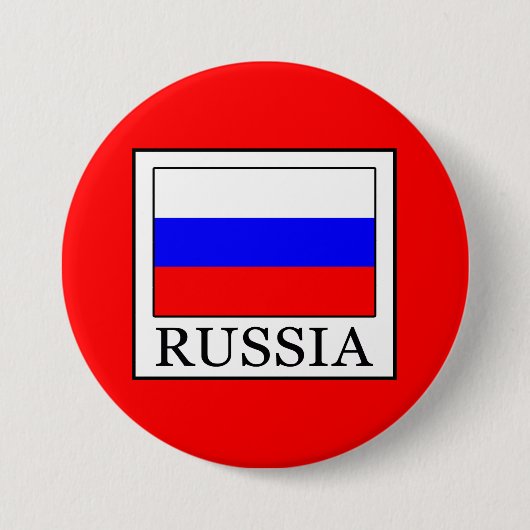 Badge Rond 7,6 Cm Russie (Devant)