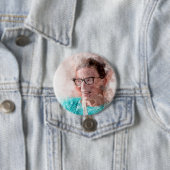 Badge Rond 7,6 Cm Ruth Bader Ginsburg Aquarelle souriante Portrait T (En situation)