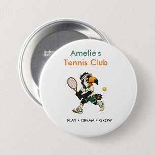 Badge Rond 7,6 Cm Sac à dos de tennis personnalisé pour enfants Épin
