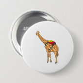 Badge Rond 7,6 Cm Sac à dos Giraffe (Devant & derrière)