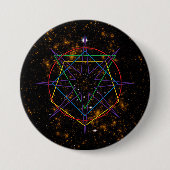 Badge Rond 7,6 Cm Sacred Geometry Sigil (Devant)