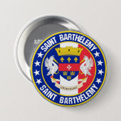 Badge Rond 7,6 Cm Saint Barthélemy (Devant & derrière)
