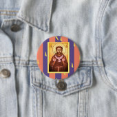 Badge Rond 7,6 Cm Saint François d'Assise (En situation)