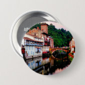 Badge Rond 7,6 Cm Saint Jean Pied de Port (Devant & derrière)