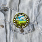Badge Rond 7,6 Cm Saint-Kitts-et-Nevis (En situation)