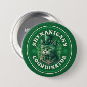 Badge Rond 7,6 Cm Saint Patrick’s Day Shenanigans Coordonnateur (Devant & derrière)