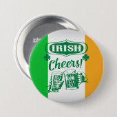 Badge Rond 7,6 Cm Saint Patrick's Day (Devant & derrière)