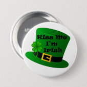 Badge Rond 7,6 Cm Saint Patrick's Day (Devant & derrière)