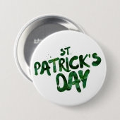 Badge Rond 7,6 Cm Saint Patrick's Day (Devant & derrière)