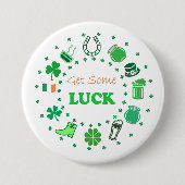 Badge Rond 7,6 Cm Saint Patrick's Day (Devant)