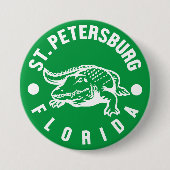 Badge Rond 7,6 Cm Saint-Pétersbourg, Floride (Devant)