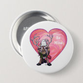 Badge Rond 7,6 Cm Saint Valentin (Devant & derrière)