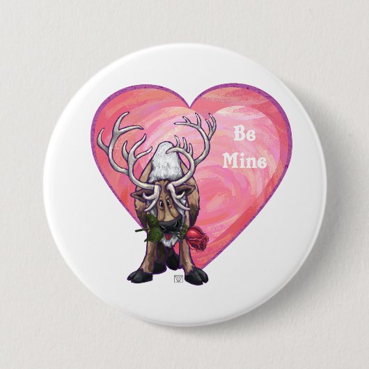Badge Rond 7,6 Cm Saint Valentin (Devant)