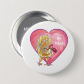 Badge Rond 7,6 Cm Saint-Valentin au poulet (Devant & derrière)