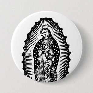 Badge Rond 7,6 Cm Sainte Marie