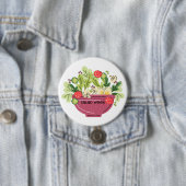 Badge Rond 7,6 Cm Salade (En situation)