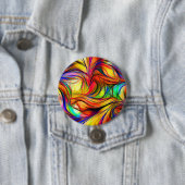 Badge Rond 7,6 Cm salade de couleur (En situation)