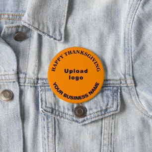 Badge Rond 7,6 Cm Salon de l'action de grâces d'entreprise, couleur