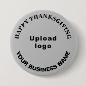 Badge Rond 7,6 Cm Salutation d'action de grâces d'entreprise (Devant)