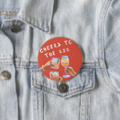 Badge Rond 7,6 Cm Salutations aux 620 (En situation)