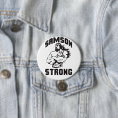 Badge Rond 7,6 Cm Samson Strong - Bodybuilding (En situation)