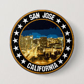 Badge Rond 7,6 Cm San Jose (Devant)