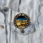 Badge Rond 7,6 Cm San Jose (En situation)