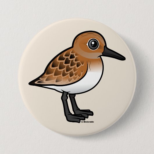 Badge Rond 7,6 Cm Sanderling (Devant)