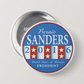 Badge Rond 7,6 Cm Sanders pour le président (Devant & derrière)