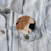 Badge Rond 7,6 Cm Sandro Botticelli Portrait Idéalisé D'Une Dame (En situation)