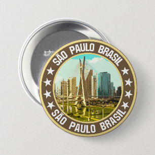 Badge Rond 7,6 Cm São Paulo