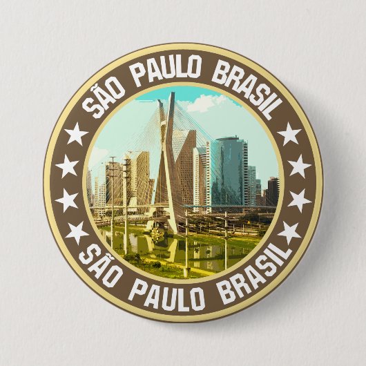 Badge Rond 7,6 Cm São Paulo (Devant)