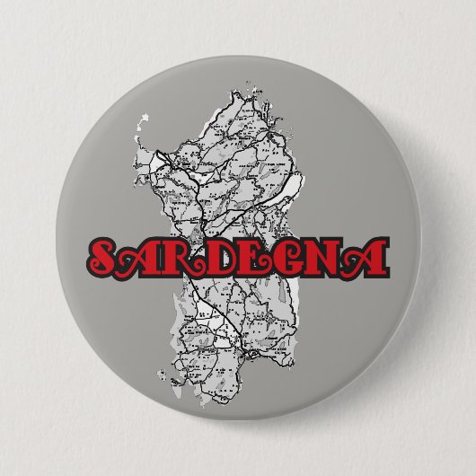Badge Rond 7,6 Cm Sardaigne (Devant)