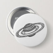 Badge Rond 7,6 Cm Saturne (Devant & derrière)