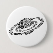 Badge Rond 7,6 Cm Saturne (Devant)
