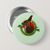 Badge Rond 7,6 Cm Sauvez le Javan Hawk-Eagle (Devant & derrière)