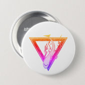 Badge Rond 7,6 Cm save our sharks SOS summer triangle (Devant & derrière)