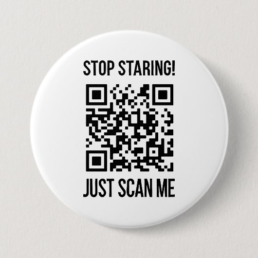 Badge Rond 7,6 Cm Scan Me : Faites Ce Qui Rend Votre Âme Heureuse (Devant)