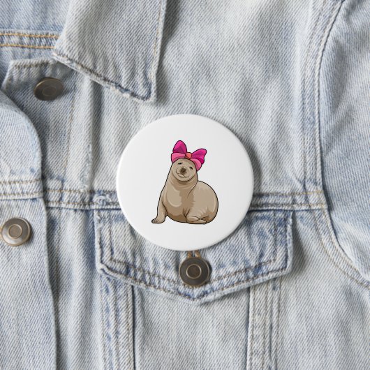 Badge Rond 7,6 Cm Sceau avec ruban (En situation)