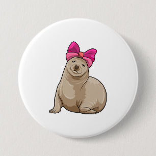 Badge Rond 7,6 Cm Sceau avec ruban