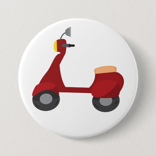 Badge Rond 7,6 Cm Scooter (Devant)