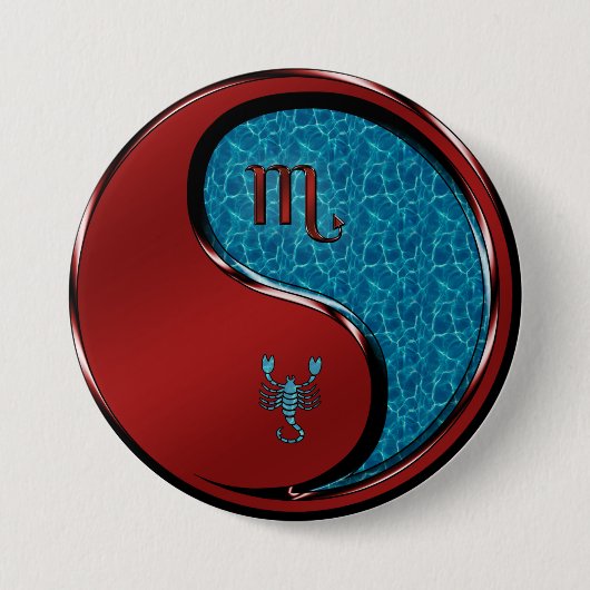 Badge Rond 7,6 Cm Scorpion (Devant)