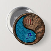 Badge Rond 7,6 Cm Scorpion & Bœuf de Terre (Devant & derrière)
