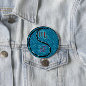 Badge Rond 7,6 Cm Scorpion & Coq d'Eau (En situation)