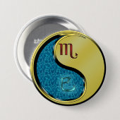 Badge Rond 7,6 Cm Scorpion & Serpent de Métal (Devant & derrière)
